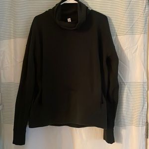 Lululemon funnel neck sweatshirt black sz 12
